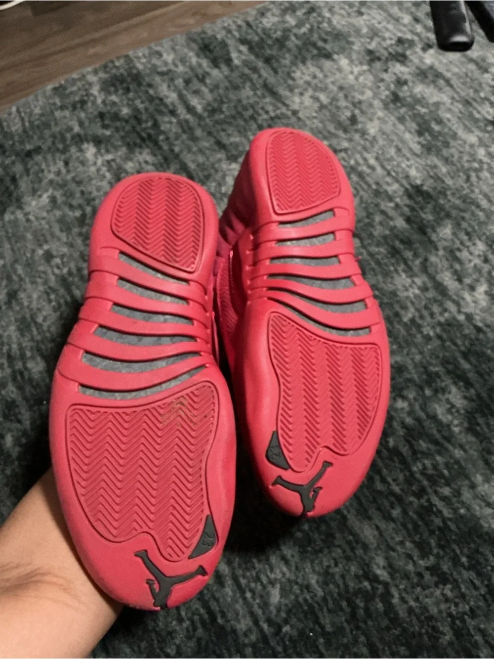 Jordan 12s All-Red High Top